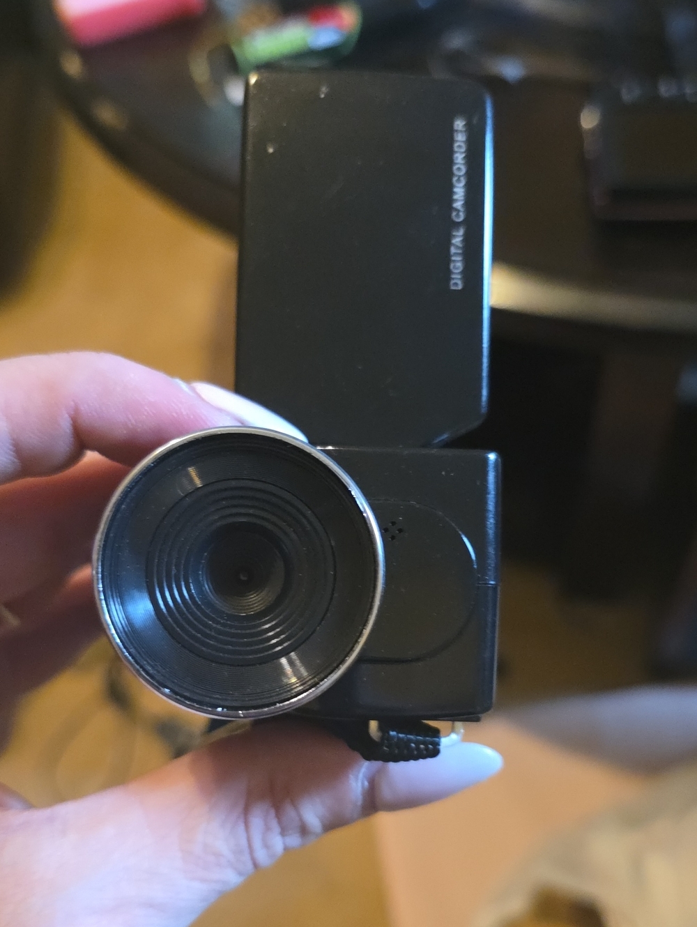 Black Digital Camcorder - Compact Handheld Video Camera